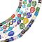OLYCRAFT 156Pcs Handmade Millefiori Glass Beads Strands Mixed Color Spacer Beads Millefiori Lampwork Glass Beads for Jewelry Making - 5 Styles
