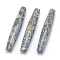 Natural Map Stone/Picasso Stone/Picasso Jasper Beads, No Hole/Undrilled, Rice, 73.5~77x13~13.5mm