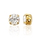 Preciosa® MAXIMA Crystal in Sew-On Cup, Czech Crystal, 719 37 080 Chaton(Round), Golden, 00030 Crystal, SS34(7.05~7.25mm)