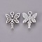 Tibetan Style Alloy Pendants, Lead Free, Cadmium Free and Nickel Free, Fairy, Antique Silver, 19.5mm long, 15mm wide, 2mm thick, hole: 2mm