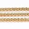 Ion Plating(IP) 304 Stainless Steel Venetian Chains/Box Chains, Unwelded, with Spool, Real 18K Gold Plated, 1.5x1.5mm, about 32.8 Feet(10m)/roll