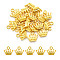 Zinc Alloy Charms, Lead Free & Cadmium Free, Crown Shape, Golden, 13x14x3mm, Hole: 2mm