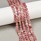 Natural Rhodonite Beads Strands, Plum Blossom, 6~6.5x6x2.5mm, Hole: 0.8mm, about 60~63pcs/strand, 14.37~14.84''(36.5~37.7cm)