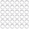 304 1000pcs Stainless Steel Open Jump Rings, Stainless Steel Color, 18 Gauge, 8x1mm