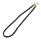 Nylon Milan Cord Necklace Making, with Brass Findings and Stainless Steel Claw Lobster Clasps, Golden, Long-Lasting Plated, Coffee, 17.91~18.31 inch(45.5~46.5cm)