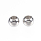 Non-Tarnish 304 Stainless Steel Beads, Rondelle, Stainless Steel Color, 4x3mm, Hole: 2mm