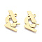 Ion Plating(IP) 201 Stainless Steel Pendants, Laser Cut, Microscope, Golden, 15.5x15.5x1mm, Hole: 1.4mm