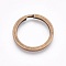 Alloy Split Key Rings, Keychain Clasp Findings, Antique Bronze, 25x2mm, Inner Diameter: 20mm