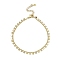 Rack Plating Brass Bracelets for Women, Real 18K Gold Plated, Long-Lasting Plated, Lead Free & Cadmium Free, Heart, 7-1/4 inch(18.3cm)