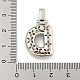 Латунные микропаве прозрачные подвески с фианитом KK-B099-01P-D-3