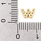 Покрытие стойки латунное микропаве кабошоны из кубического циркония KK-F874-04G-W-3