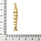 Латунные микро проложить кубического циркония подвески KK-R217-01G-04-3