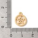 Латунные микропаве прозрачные кубические циркониевые подвески KK-M294-29G-3