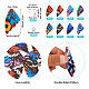 Pandahall diy серьги в виде крыльев бабочки makint kit FIND-TA0002-80-4