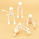 Незавершенные заготовки деревянных игрушек-роботов DIY-WH0097-05-2