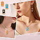 6 шт. подвески из латуни с микропаве KK-DC0001-03-5