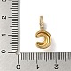 Латунные микро проложить кубического циркония подвески KK-K345-13C-G-3