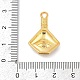 Подвески-глаза из прозрачного кубического циркония из латуни KK-U058-51G-3