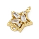 Латунные прозрачные подвески из кубического циркония KK-Z094-03G-02-2
