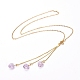 Серьги и колье с подвесками SJEW-JS01075-01-3