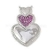 Латунные микро проложить кубического циркония подвески KK-M322-39P