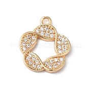 Латунные микро проложить кубического циркония подвески KK-C062-091G