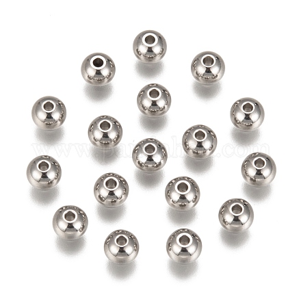 Бусины из нержавеющей стали 201 STAS-R033-6mm-1