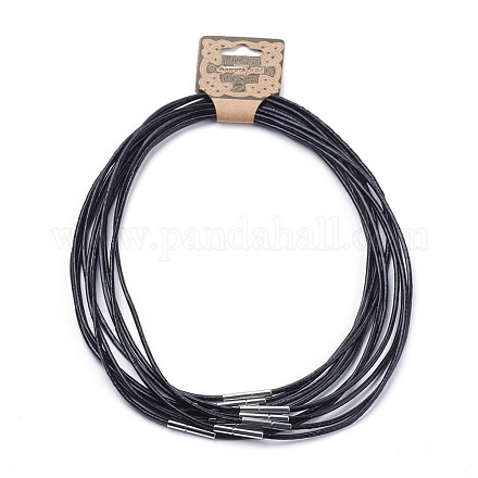 Коровья кожа ожерелье шнура материалы MAK-G003-04B-1