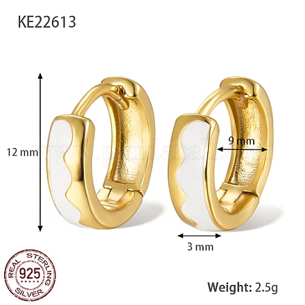 925 толстые серьги-кольца из стерлингового серебра TA7225-3-1