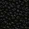 Frosted Opaque Glass Seed Beads, Round, Black, 4~5x2.5~5mm, Hole: 1mm, about 4500pcs/bag, 440~450g/bag