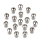 Tarnish Resistant 201 Stainless Steel Beads, Solid Round, Stainless Steel Color, 6mm, Hole: 1.5mm