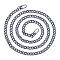Bag Strap Chains, Iron Curb Link Chains, with Swivel Lobster Claw Clasps, Gunmetal, 63 inch(160cm), 0.95cm