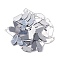 Sew On Mirror Rhinestones, Polygon Shape Acrylic Pieces, with Holes for Costume Evening Dresses Clothing Wedding Dress Decoration, Silver, 10x25x1.5mm, Hole: 1mm