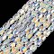 Electroplate Glass Beads Strands, Faceted, AB Color, Column, Clear AB, 4x5~6mm, Hole: 1mm, about 80pcs/strand, 40~48cm