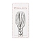 Rectangle Hair Clips Display Cards, Girl Pattern, White, 16.85x8x0.04cm, Hole: 10mm