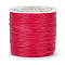 1 Roll Round Waxed Polyester Cords, Twisted Cord, Deep Pink, 0.5mm, about 115.92 yards(106m)/roll