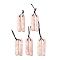 2Pcs Natural Pink Opal Pendants, Rectangle Charms, 47~47.5x9.5~10.5x4~4.5mm, Hole: 1.2mm