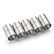 Brass Magnetic Clasps, Column, Platinum, 21~22x13mm, Hole: 12mm, 5sets/bag