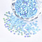 Shining Nail Art Glitter, Manicure Sequins, DIY Sparkly Paillette Tips Nail, Star, Light Blue, 2.5x2.5x0.3mm