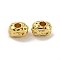 Brass Beads, Cadmium Free & Nickel Free & Lead Free, Potato, Real 18K Gold Plated, 3.5x6x3mm, Hole: 1.8mm