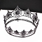Spider Web Alloy Hair Bands, Crown, Hair Accessories for Women Girls, Gunmetal, 150x70mm