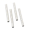 Tarnish Resistant 304 Stainless Steel Tube Beads, Stainless Steel Color, 25x2.5mm, Hole: 2mm