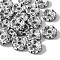 Brass Rhinestone Spacer Beads, Grade A, Wavy Edge, Rondelle, Crystal, Platinum, 8x3.8mm, Hole: 1mm