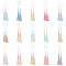 30Pcs 15 Colors Polyester Gradient Tassel Big Pendant Decorations, DIY Sewing Clothing Pendant Decor Bookmark for Crafts, Mixed Color, 137~143mm, 2pcs/color
