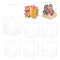 BENECREAT 10 PCS Rectangle Transparent Storage Box, 4.7x4.7x5.9 Inch Wedding Gift Boxes, Candy Wrapping Boxes for Wedding, Valentine's Day, Birthday Party Gift Wrapping