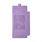 Foldable Creative Kraft Paper Box, Wedding Favor Boxes, Favour Box, Paper Gift Box, with Clear Window, Rectangle, Purple, Box: 12.5x8.5x1.5cm