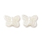 ABS Imitation Pearl Beads, Butterfly, Ghost White, 11x14x3.5mm, Hole: 1.8mm