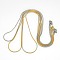 Trendy Unisex 201 Stainless Steel Snake Chain Necklaces, with Lobster Claw Clasps, Mixed Color, 19.5 inch(49.5cm), 1mm