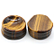Natural Tiger Eye Display Base Stand Holder for Crystal, Crystal Sphere Stand, 2.7x1.2~1.4cm