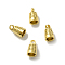 Brass Pendant Bail, Lead Free & Cadmium Free, Real 24K Gold Plated, 8.5x5mm, Hole: 1.6mm